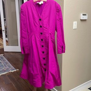 Vintage 80’s Oscar de la Renta Fuschia Dress